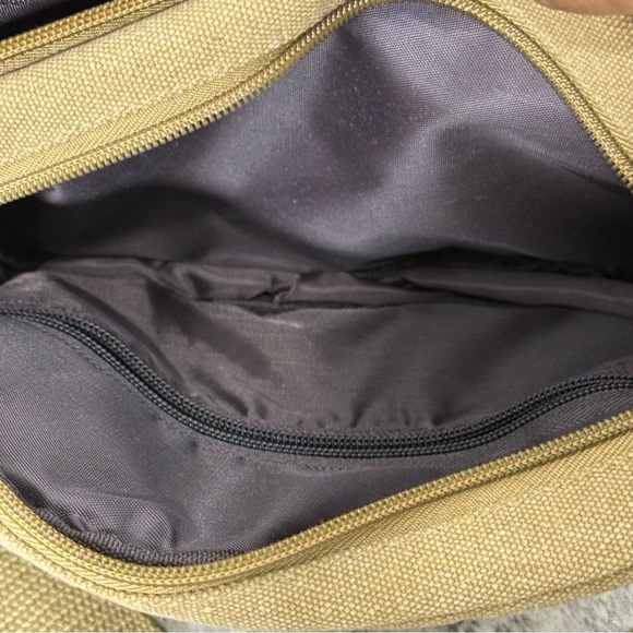 Gearonic Mens Tan Canvas Crossbody Shoulder Bag - Picture 5 of 8